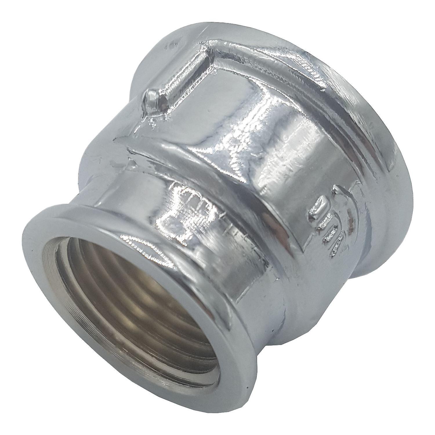 Invena Pipe connection  female fittings muff chrome 1/2" x 3/8" and 3/4" x 1/2"; 1/2" x 3/8" BSP