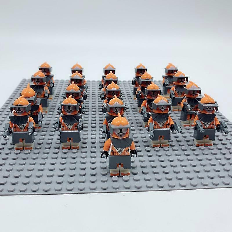 Sunvivid Bomb Squad Clone Trooper - 21PCS With Battle Armour Clone Soldier Building Blocks Assembled Toys