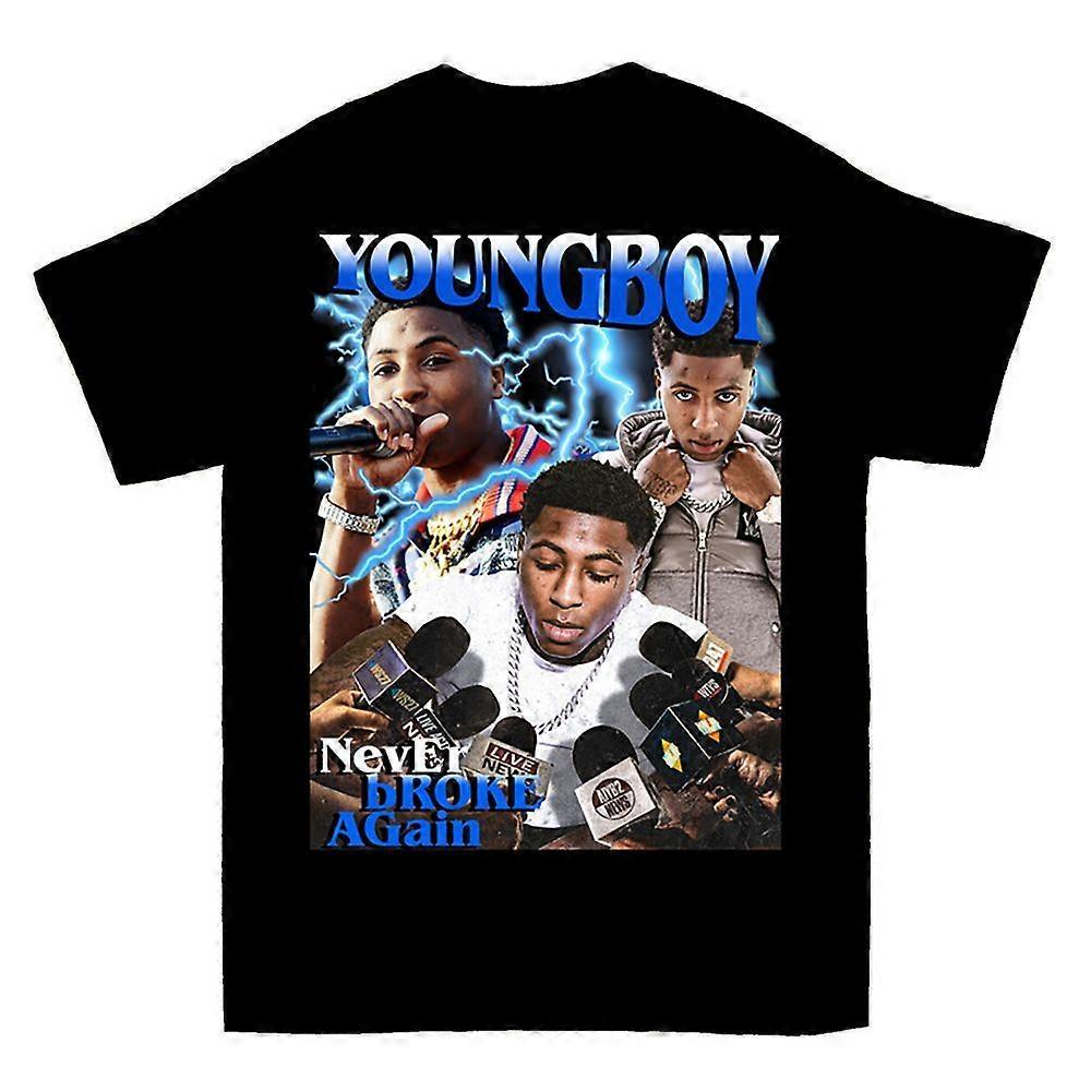 RockShark Youngboy Never Broke Again T-shirt Black M