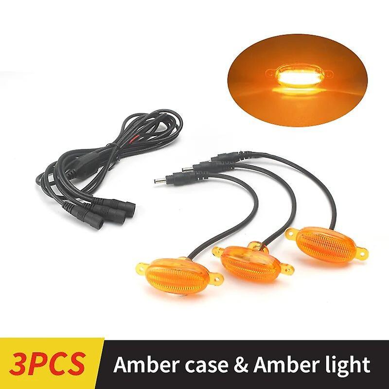 Begleri Car Led Front Grille Light Raptor Style Grill Smoke Led Amber White Lamp For Ford F150 2004-2019 For Ford Raptor 2004-2019 3 PCS Amber Light