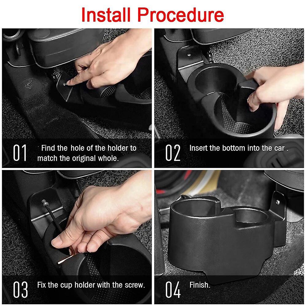 Ddyyhe Car Center Console Drinks Water Cup Beverage Bottle Holder Mount For Mercedes-benz Smart Fortwo C451 2007 2008-2014 A4518100370