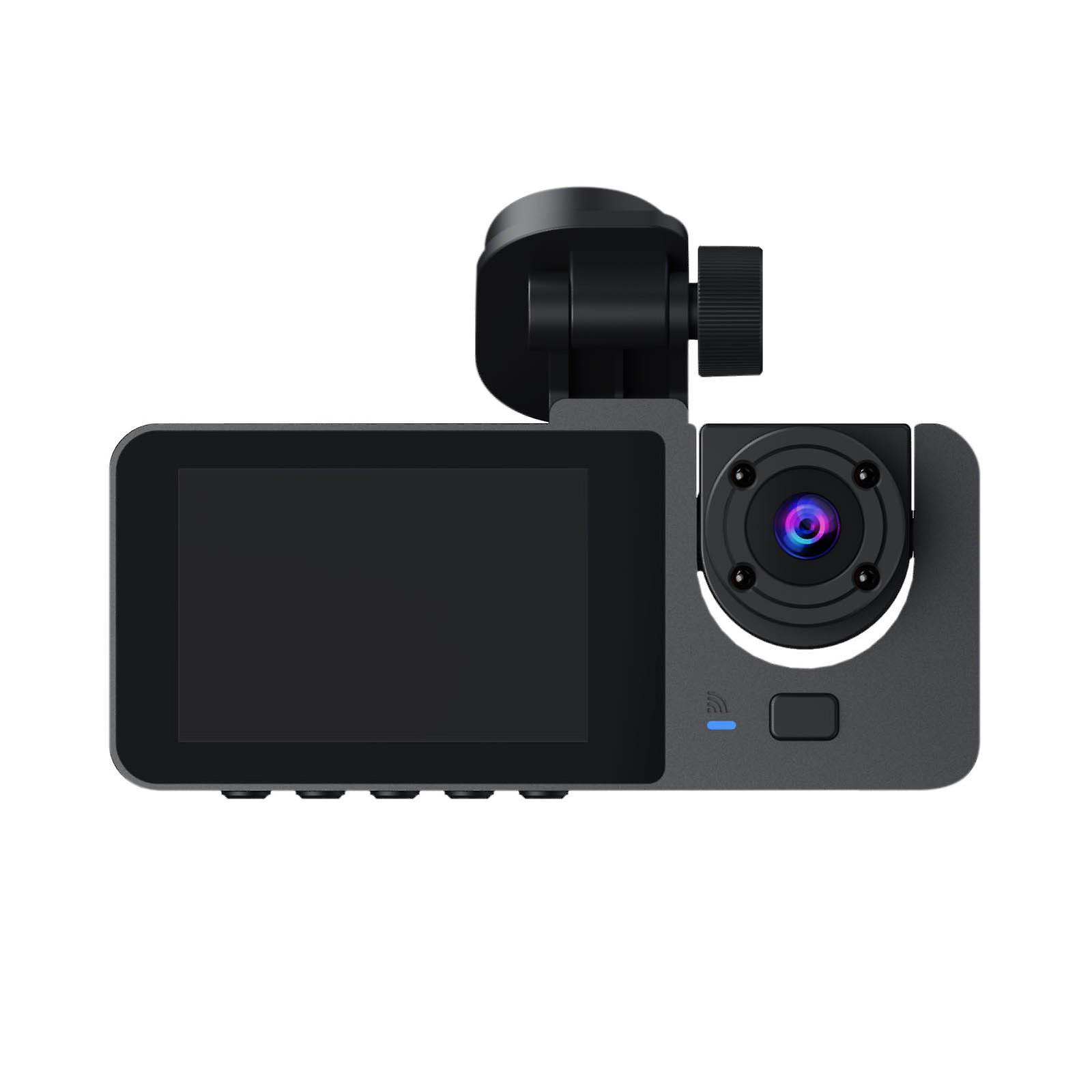 unbrand Smart Dash Camera, 1080P HD Dash Camera For Car, 2 Channel Front & Inside, 170+140 Wide Angle Excellent IR Night Vision Loop Recording G-Se...