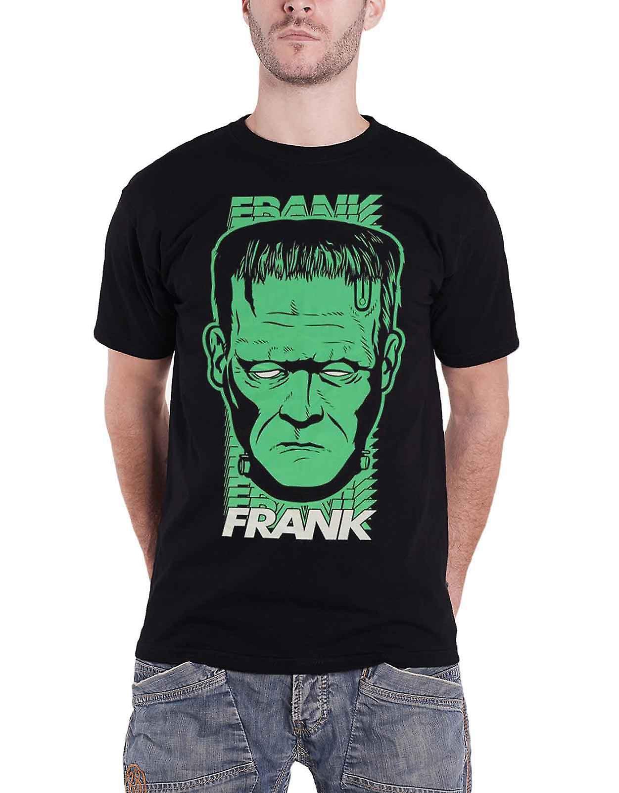 Universal Frankenstein T Shirt Frank Frank Logo new Official Mens Black M