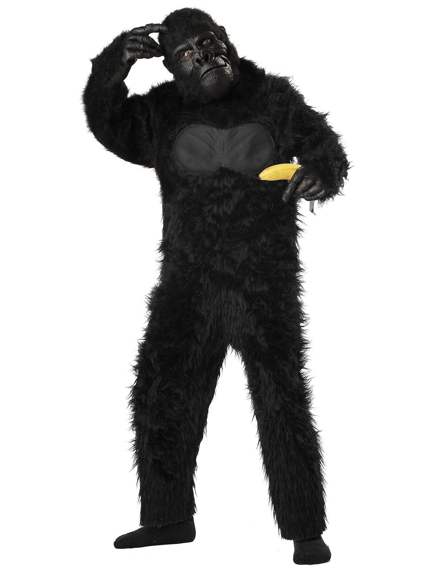 California Costume Collections Gorilla Ape Monkey King Kong Animal Jungle Boys Costume Black Small (6-8)