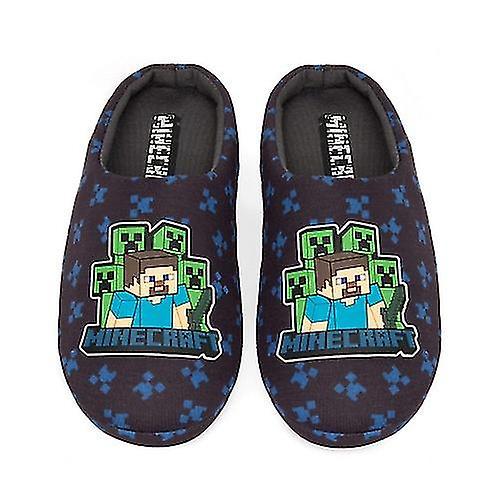 Minecraft Boys Creeper Slippers