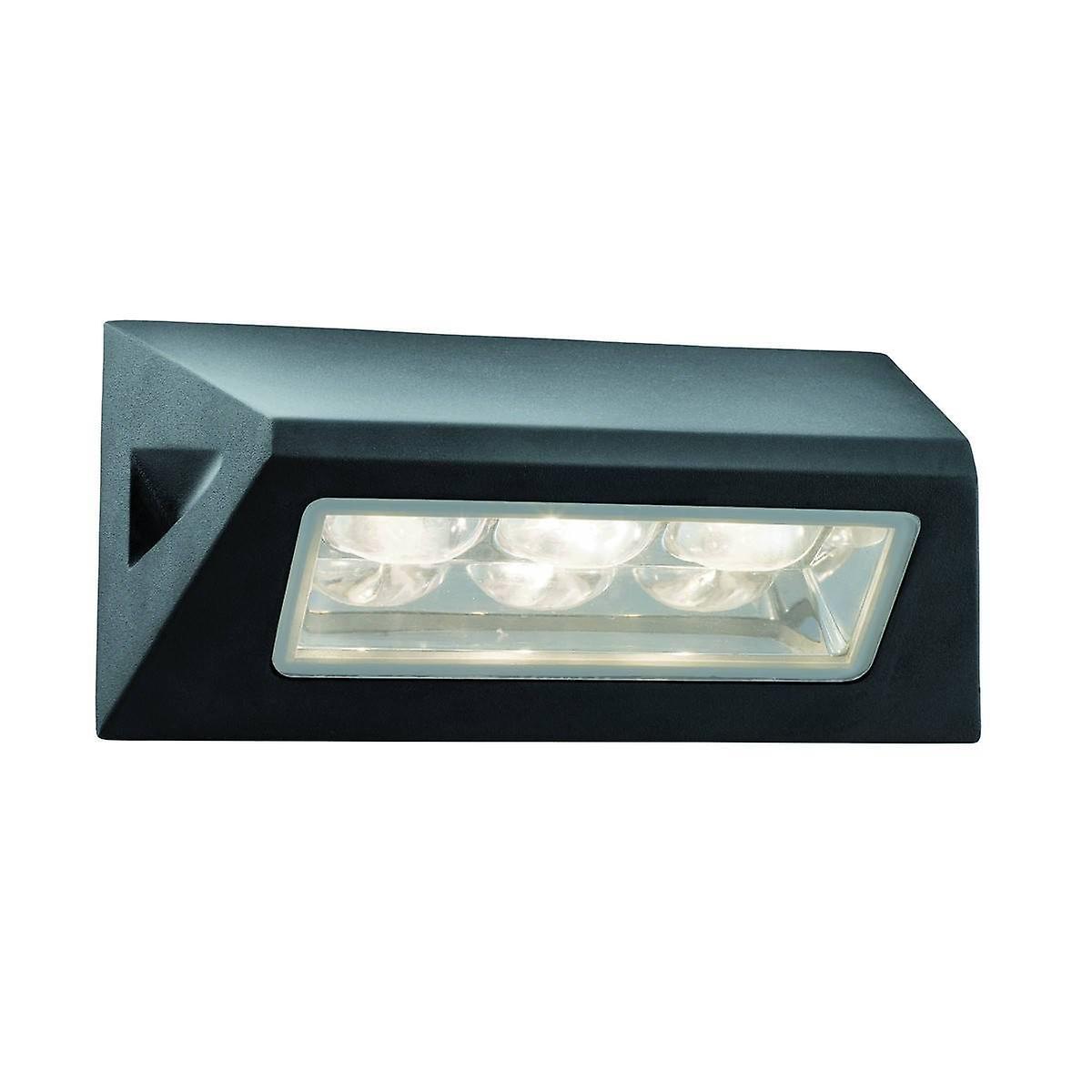 Searchlight Lighting LED 3 Light Outdoor Wall Light Black IP44