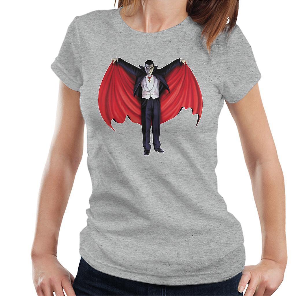 Dracula Cape Full Women's T-Shirt Heather Grey XX-Large