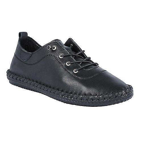 St Ives Leather Plimsolls