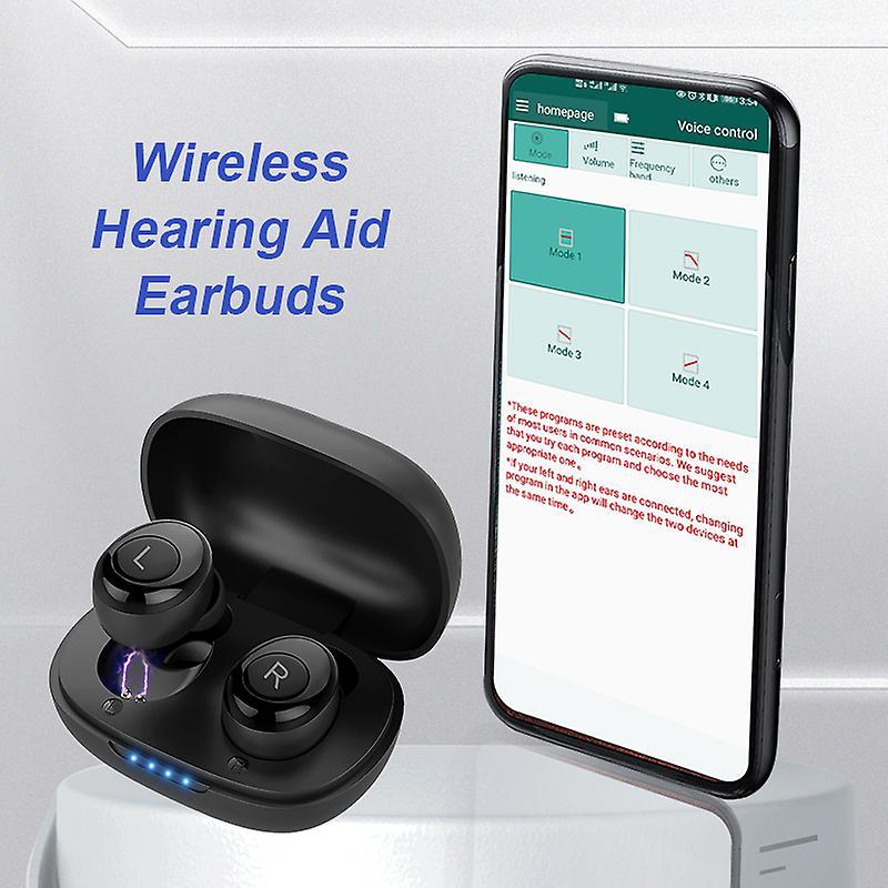 Arysieer Rechargeable Hearing Aid Wireless Headphones Sound Amplifier Digital Hearing Aids Invisible Ears Adjustment Tools For Deafness Local Wareh...