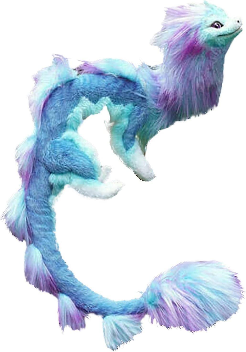 Yxuo Dragon Doll The Last Dragon Plush Toy, Raya Dragon Cuddly Toy 50cm Multi-color Option blue purple