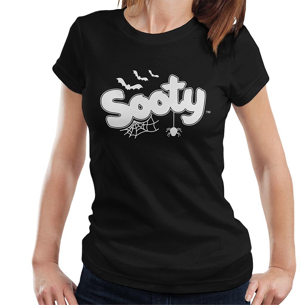 Sooty Halloween Glow In The Dark Logo Women's T-Shirt Black Medium