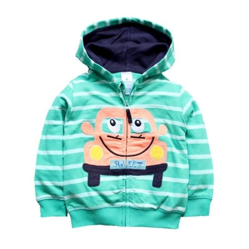 Slowmoose Cartoon Pattern Hooded Sweatshirts 9M