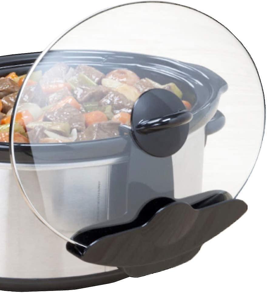 Tianzun Slow Cooker Lid Holder Fits Most Slow Cookers, Hands-free Design Keeps Countertops Clean, Unique Crock Pot Kitchen Pot Organizer