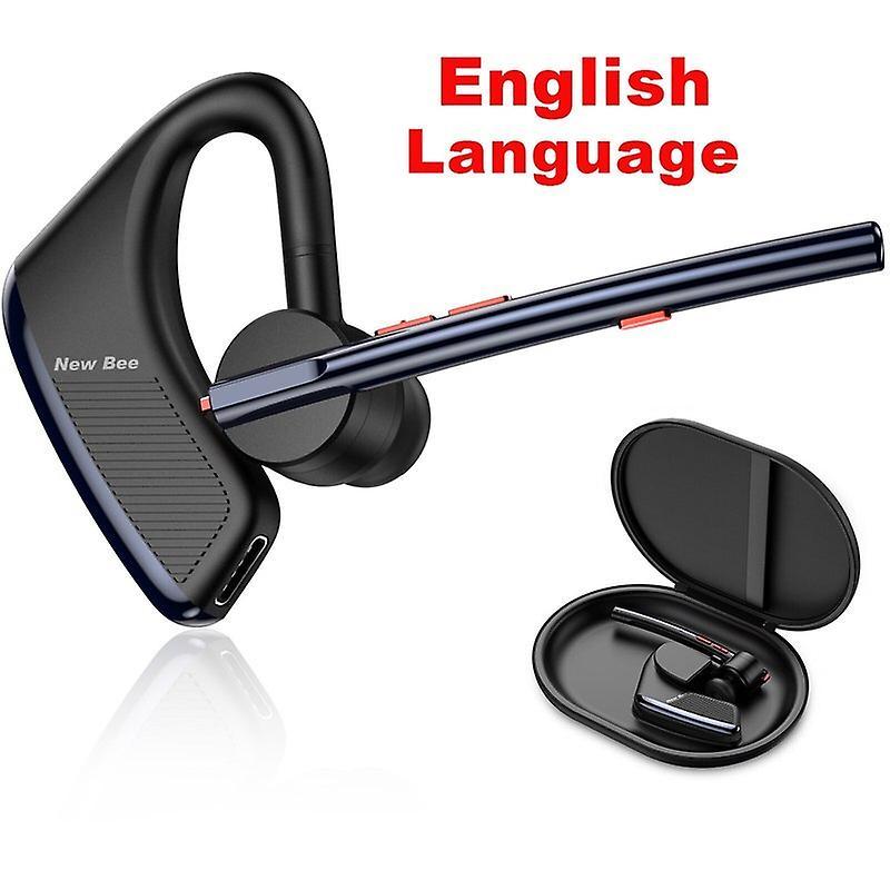 Earphone New Bee M50 Bluetooth Headset Earphones 24 Hrs Talk Time 5.2 Wireless Headphones With Dual Mic Cvc8.0 Hands-free Earpiece Headphones & Hea...