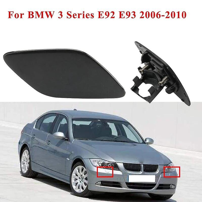 Scitoo Left & Right Front Bumper Headlight Washer Nozzle Spray Jet Cover Cap for BMW 3 Series E92 E93 2006-2010 61677171659 61677171660 Pair