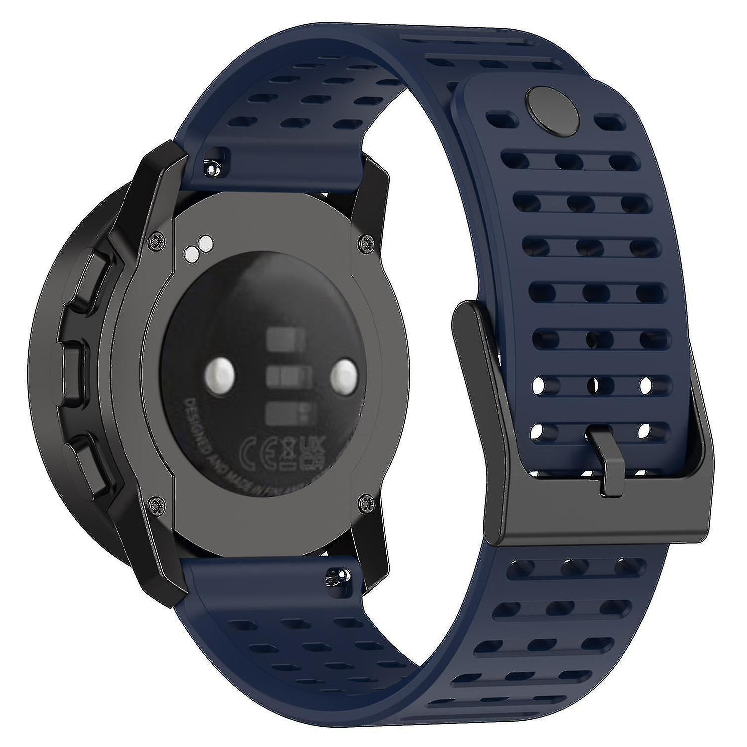 Sport Strap For Suunto Vertical/9 Peak Pro/9 Peak/5 Peak,22mm Silicone Watch Bandsish Banmo Midnight Blue