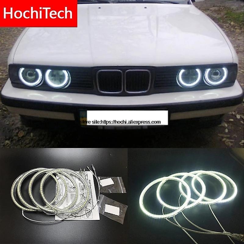 Arysiedder HochiTech for BMW E30 E32 E34 1984-1990 Ultra bright SMD white LED angel eyes 2600LM 12V halo ring kit daytime running light DRL