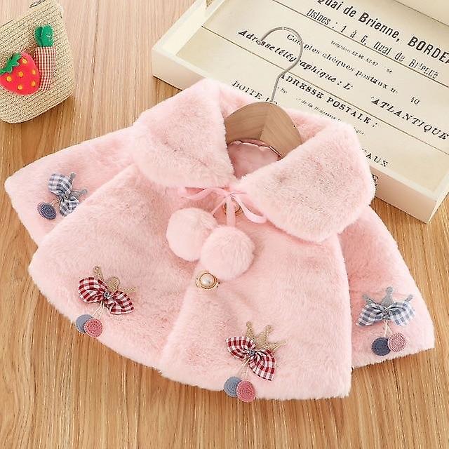 Slowmoose Baby Winter Clothes, Cute Fleece Fur Coat 24M