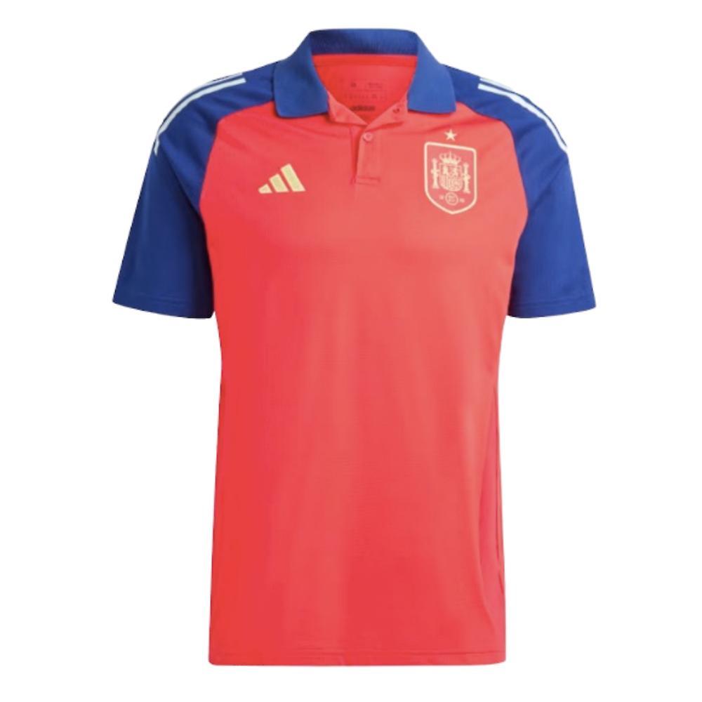 Adidas 2024-2025 Spain Polo Shirt (Red) Large 42-44 inch Chest