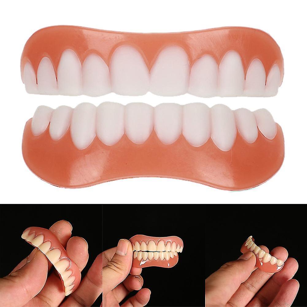 Serh Dentures, Upper And Lower Jaw Dentures, Natural And Comfortable, Protect The Teethwhite4pcs