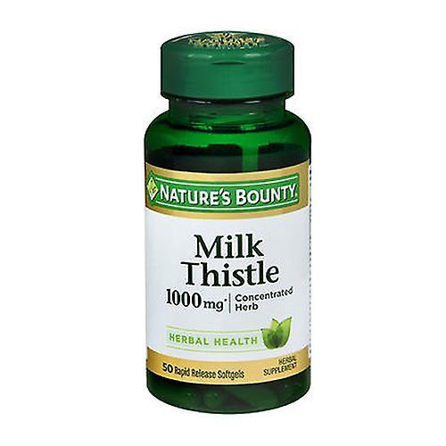 Natures Bounty Nature's Bounty  Milk Thistle,1000 mg ,50 Caps (Pack of 1)