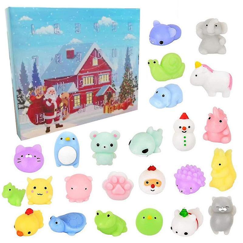 Calendars Christmas Advent Calendar 2022 Countdown Advent Calendar Mini Squishy Toys Party Favors Stress Relief Toy Christmas Gift 24 toys