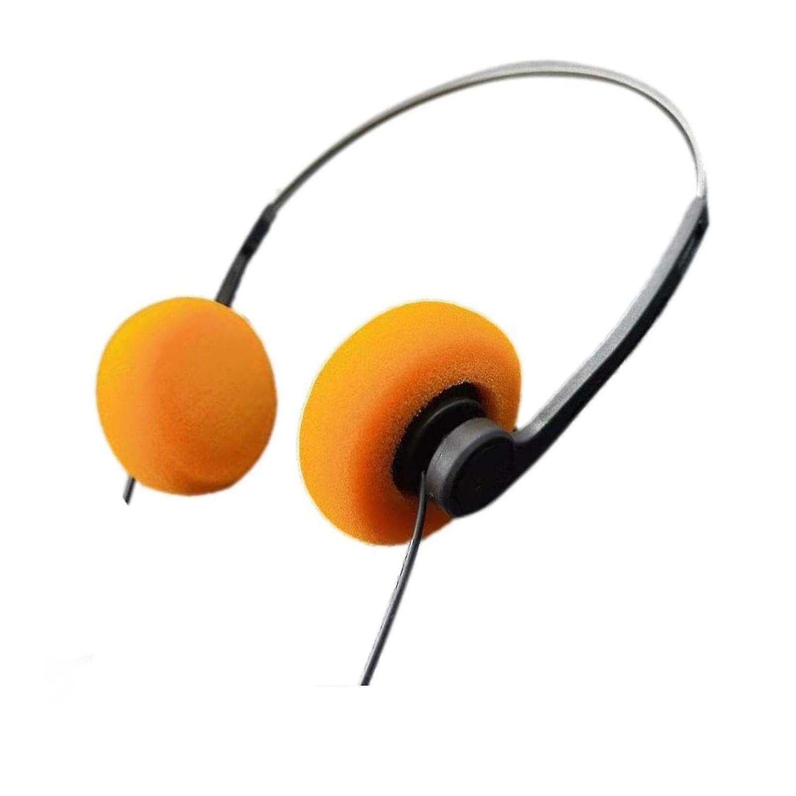 Retro Over-ear Headphone,walkman Headphone Vintage Feelings Underwire Headphone Hi-fi Stereo Headphone - Snngv Orange