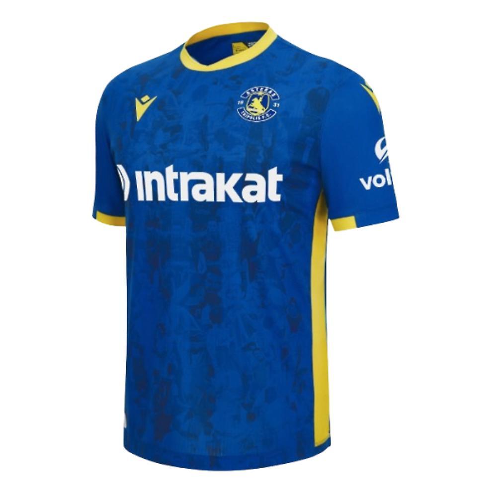 Macron 2023-2024 Asteras Tripolis Home Shirt Blue Large Adults