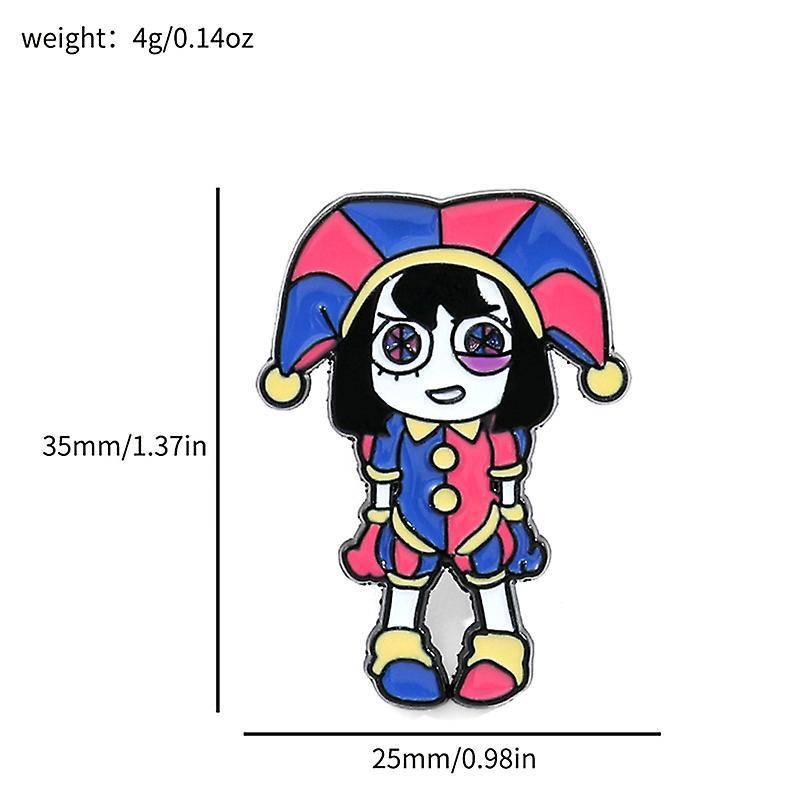 Unbrand The Amazing Digital Circus Brooches Cartoon Pomni Jax Enamel Lapel Pins Circus A8