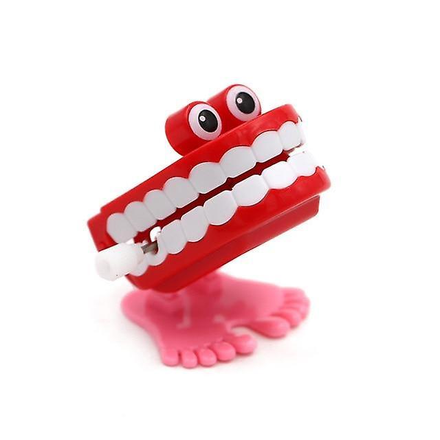 Slowmoose 1pc 7 Sizes Dental Jump Teeth, Teeth Shape Model, Creative Teeth Toy Red