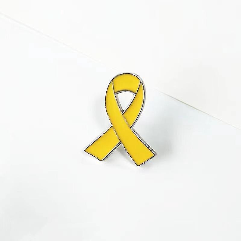 Shenmo Colon Cancer Awareness Blue Ribbon Pins (20 Pack) - Yellow Metal & Colorful Enamel Pins