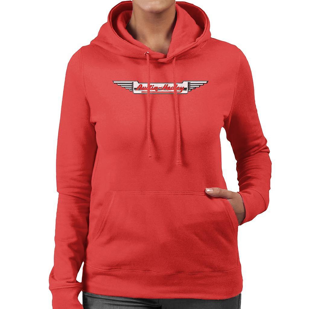 Austin Healey Logo British Motor Heritage Women's Hooded Sweatshirt Red XX-Large