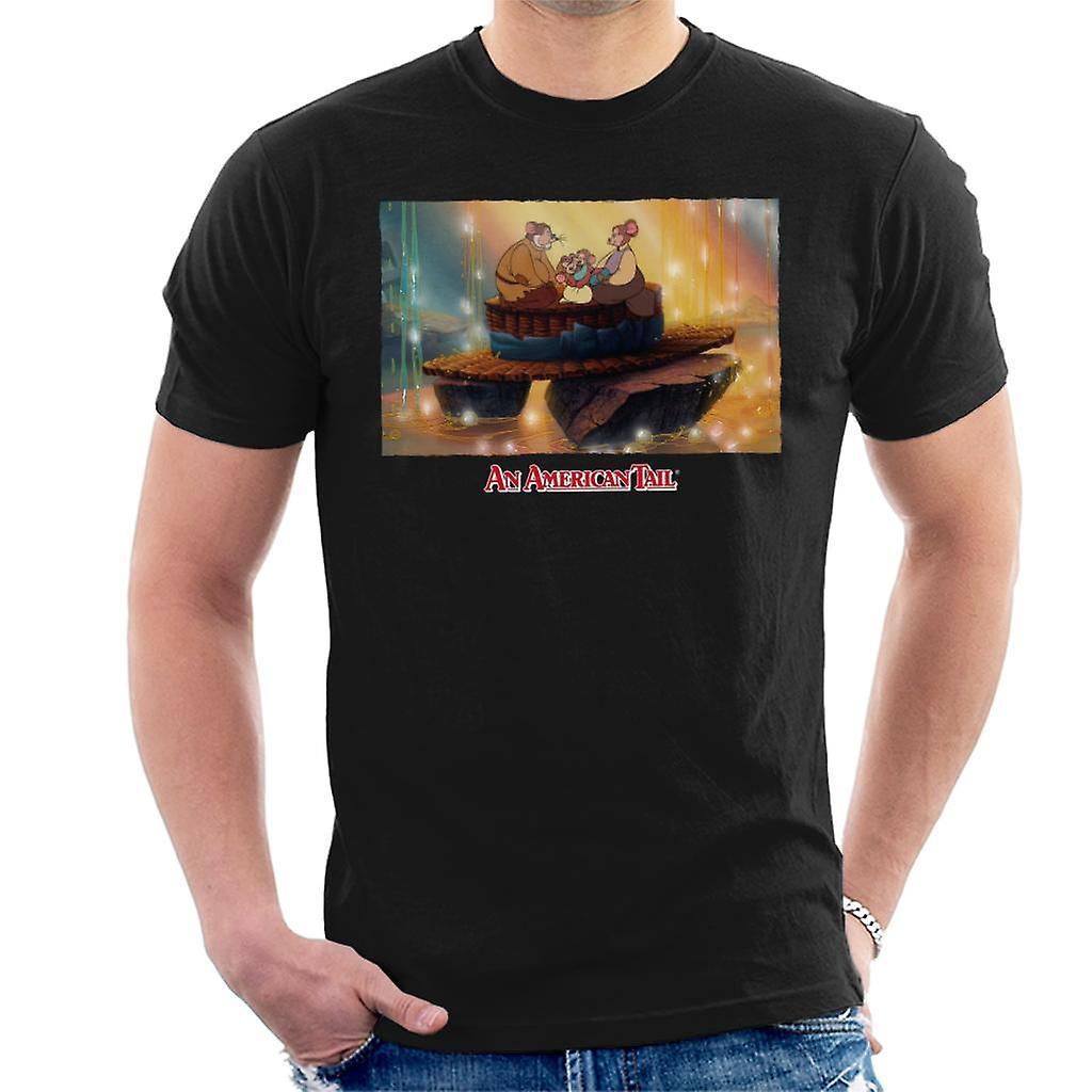 An American Tail Mousekewitz Family Men's T-Shirt Black Small