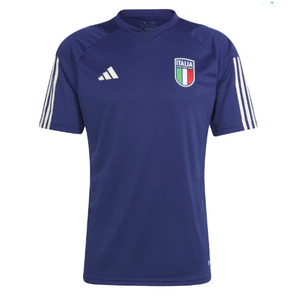 Adidas 2023-2024 Italy Training Jersey (Dark Blue) Navy Large 42-44 inch Chest