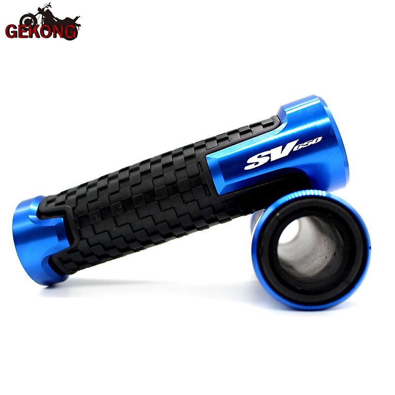 Jhshop For Suzuki Sv650s Sv 650s Sv650 1999-2019 7/8" 22mm Motorcycle Handle Bar End Grips Handlebar Ends Cover Plug Sv650 Accessories Blue-C