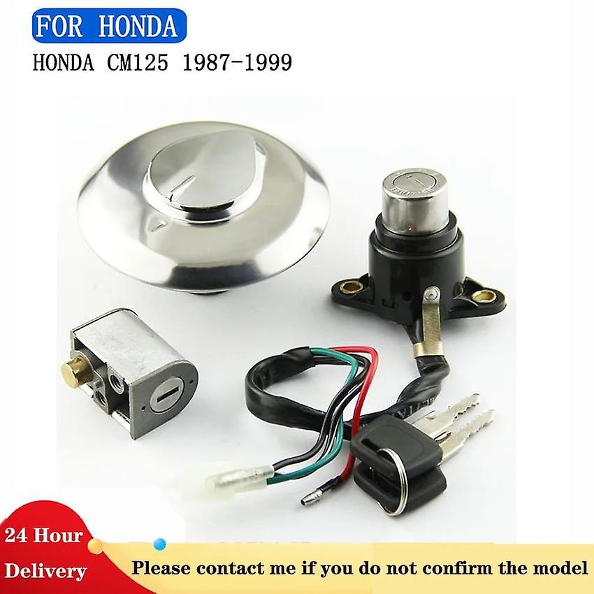 Arysieer Motorcycle Ignition Switch Fuel Gas Cap Kit For Honda CM125 1987 1988 1989 1990 1991 1992 1993 1994 1995 1996 1997 1998 1999