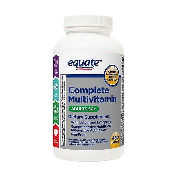 Equate Complete Multivitamin Tablets, Adults 50+, 450 Count