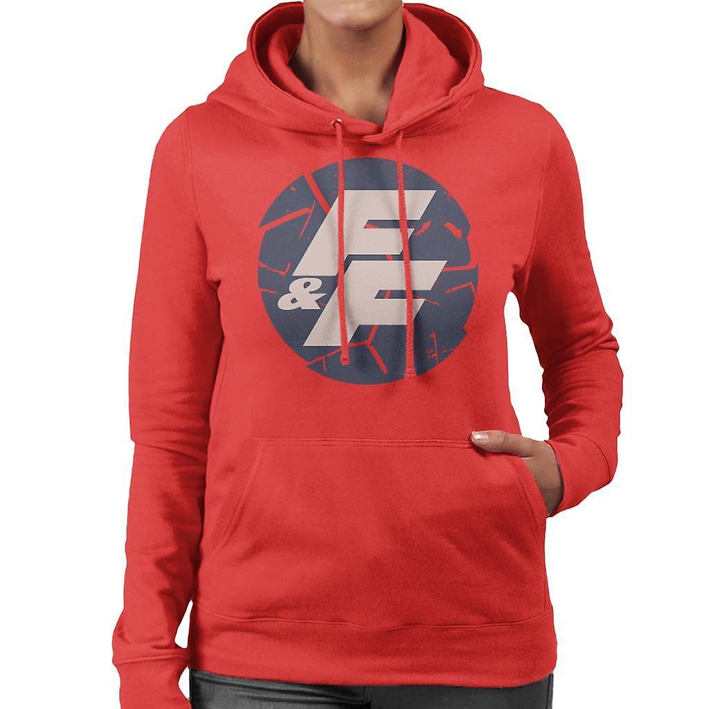 Fast & Furious Fast and Furious Shattered Logo Women's Hooded Sweatshirt Red XX-Large