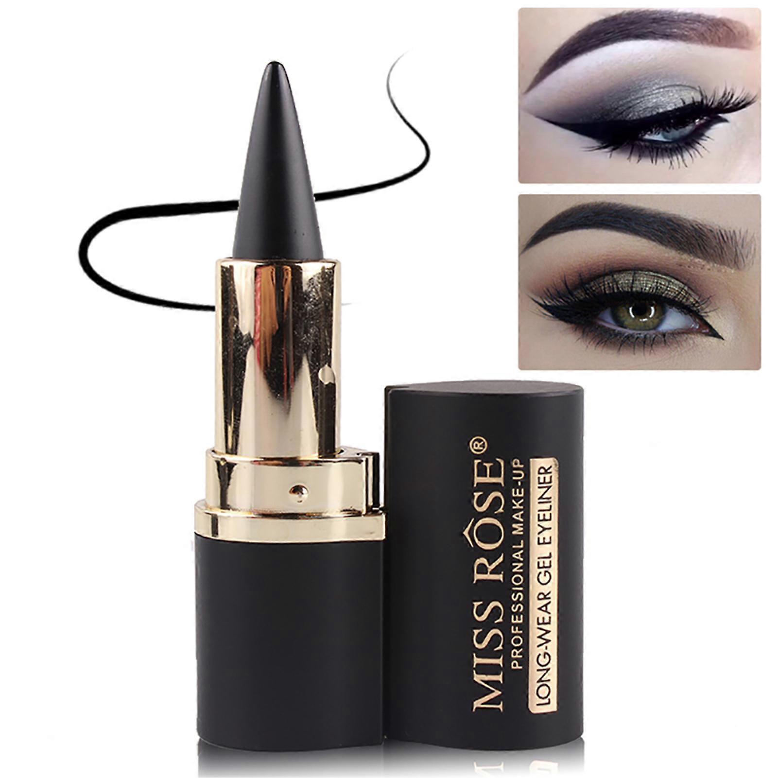 MISS ROSE Professional Beauty Makeup Tool Waterproof Eyeliner Gel Black Long-lasting Kajal Eye Liner Stickers Eyes Pencil Cosmetics Accessories