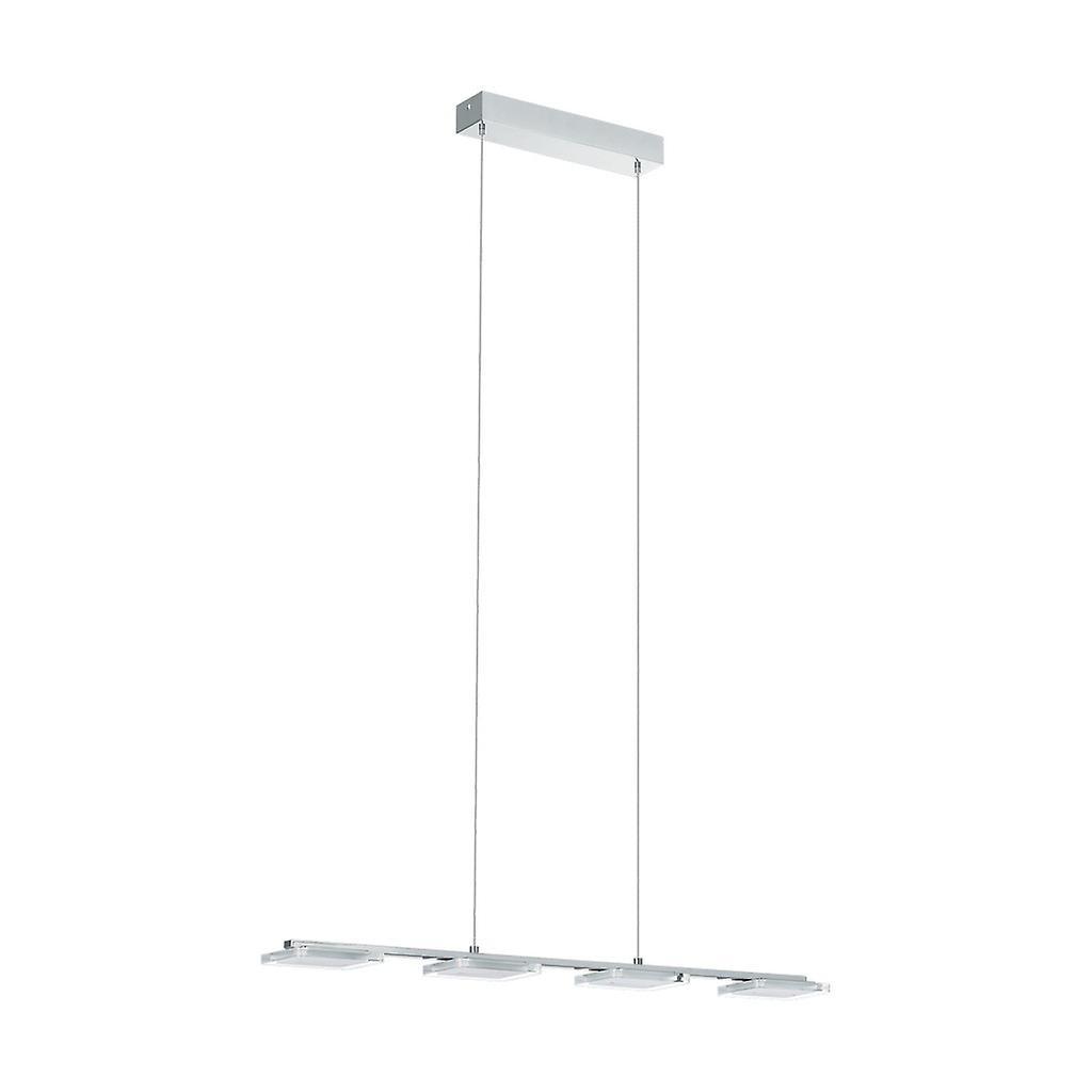 Eglo Lighting Cartama LED 4 Light Ceiling Pendant Bar Polished Chrome