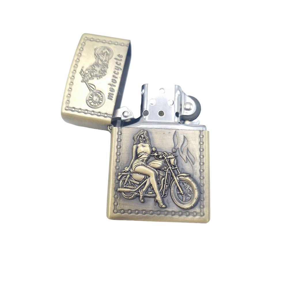 Hiprock Gasoline lighter - motorcycle woman