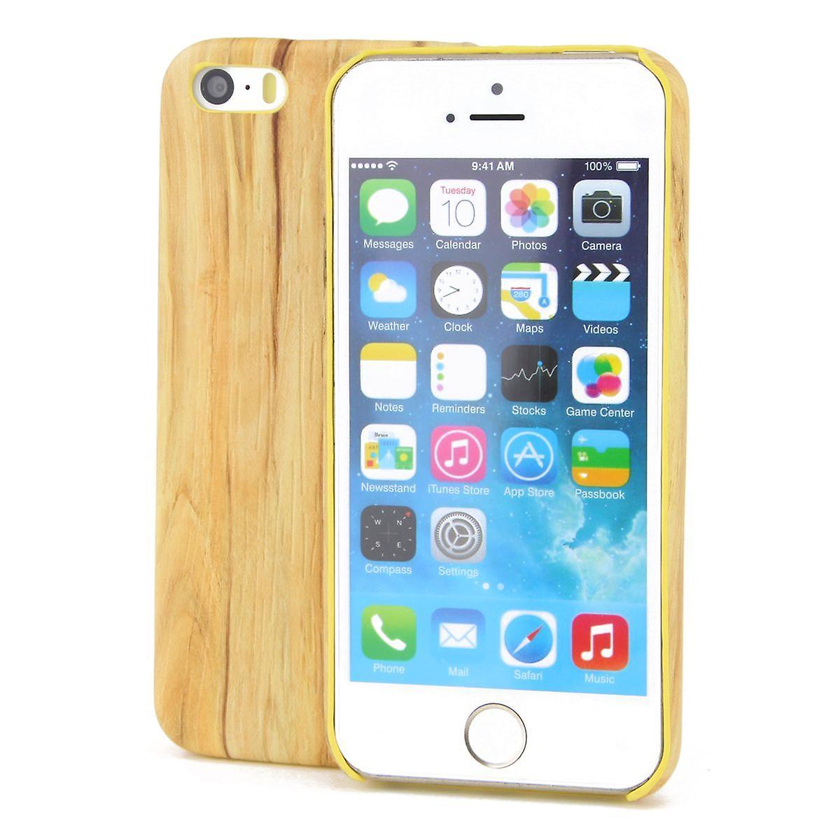 König Apple iPhone SE 2020 TPU Phone Case Wood Look Protective Case Vintage Cover Cases