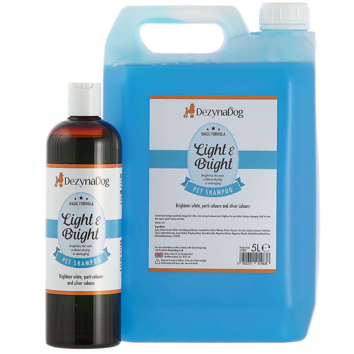 DezynaDog Magic Formula Light & Bright Dog Shampoo - Brightens White Coats Does not apply 5 Litre