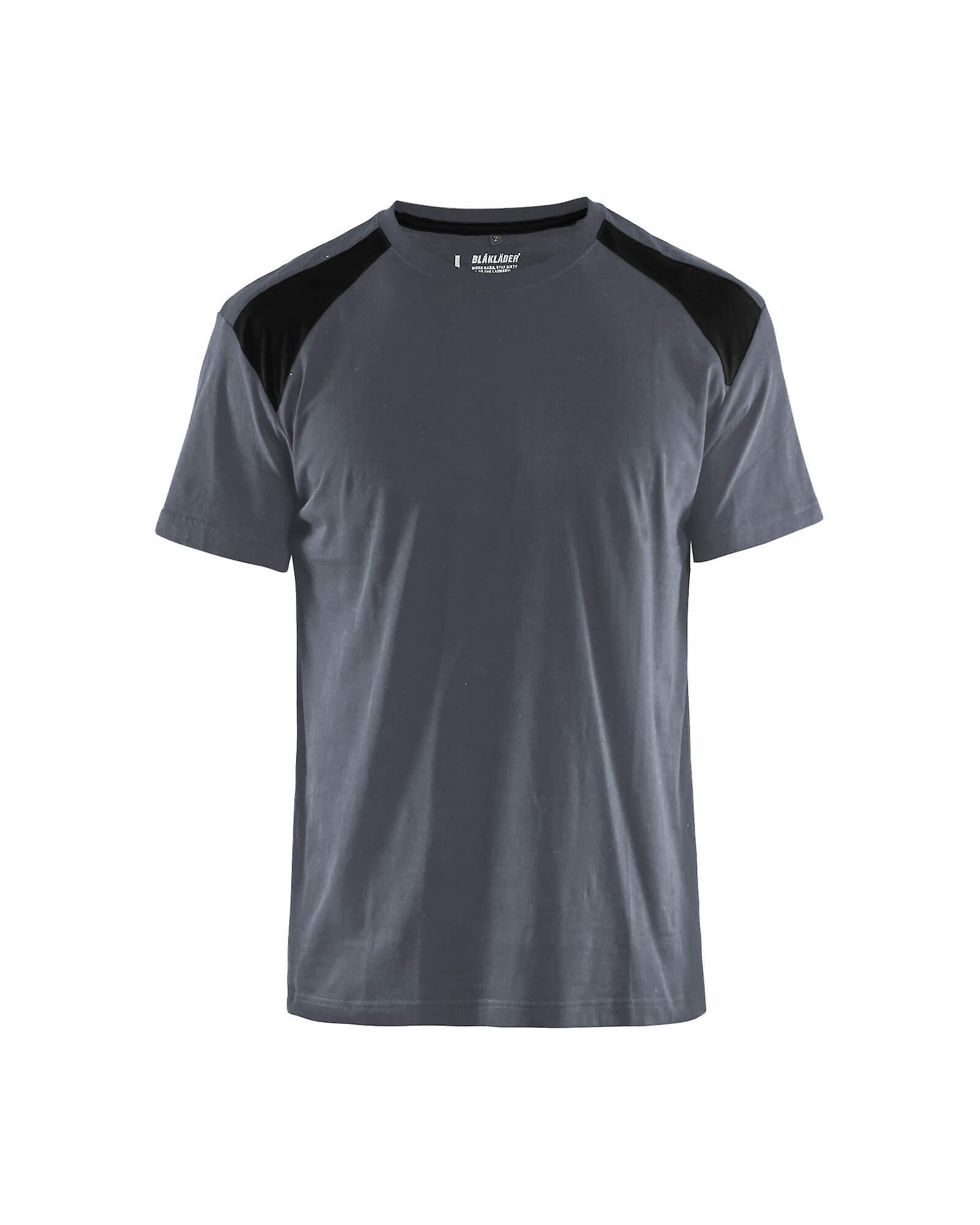 Blaklader 3379 t-shirt 2-tone cotton - mens (33791042) - (colours 1 of 2) Grey/black S