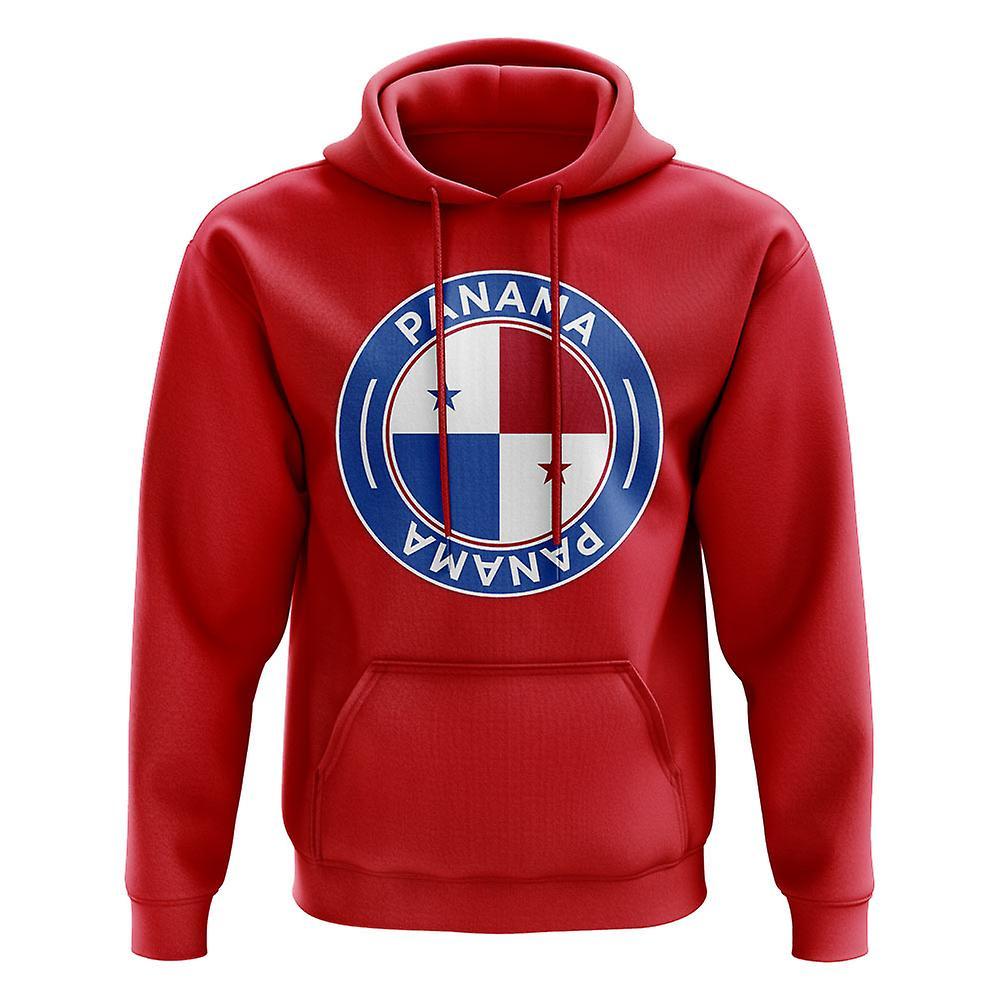 UKSoccerShop Panama Football Badge Hoodie (Red) XLB (12-13 Years)