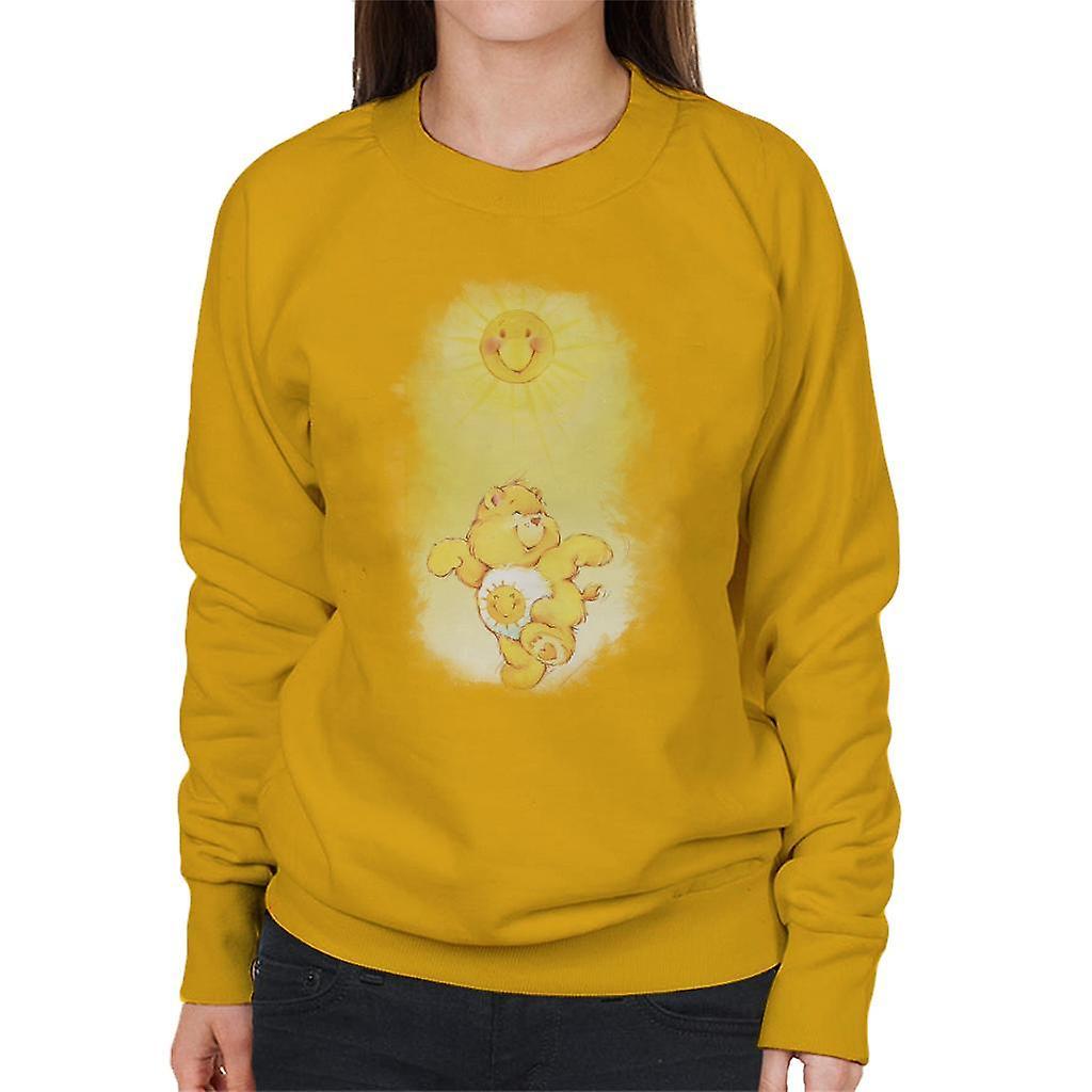 Care Bears Funshine Bear Dancing In The Sun Women's Sweatshirt Gold X-Large