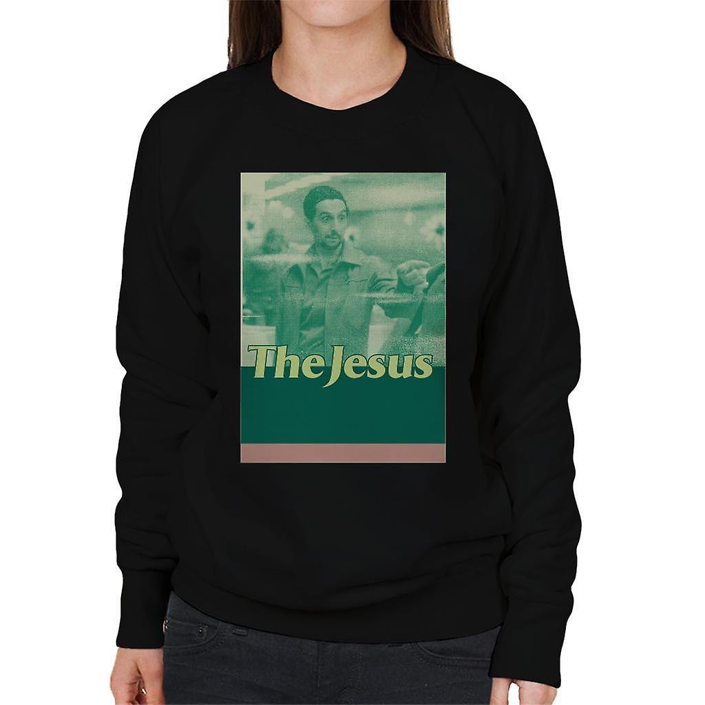 The Big Lebowski The Jesus Retro Women's Sweatshirt Black XX-Large