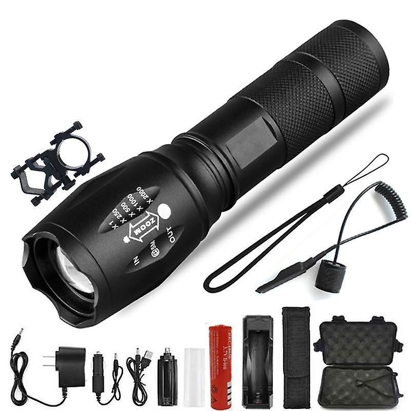 Slowmoose Ultra Bright, Waterproof And 5 Mode Zoomable-mini Torch For Camping L2-8000 Lumens