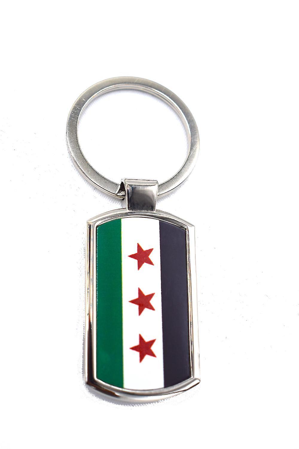 Hiprock Free Syria flag keychain