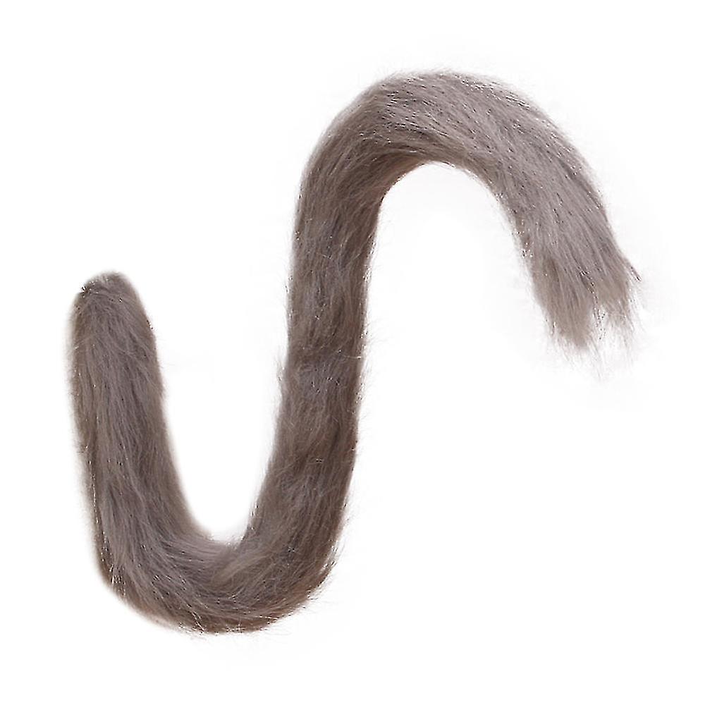 Conly Cat Tail Animals Monkey Tail Halloween Party Anime Costume Cat Tail 80cm grey